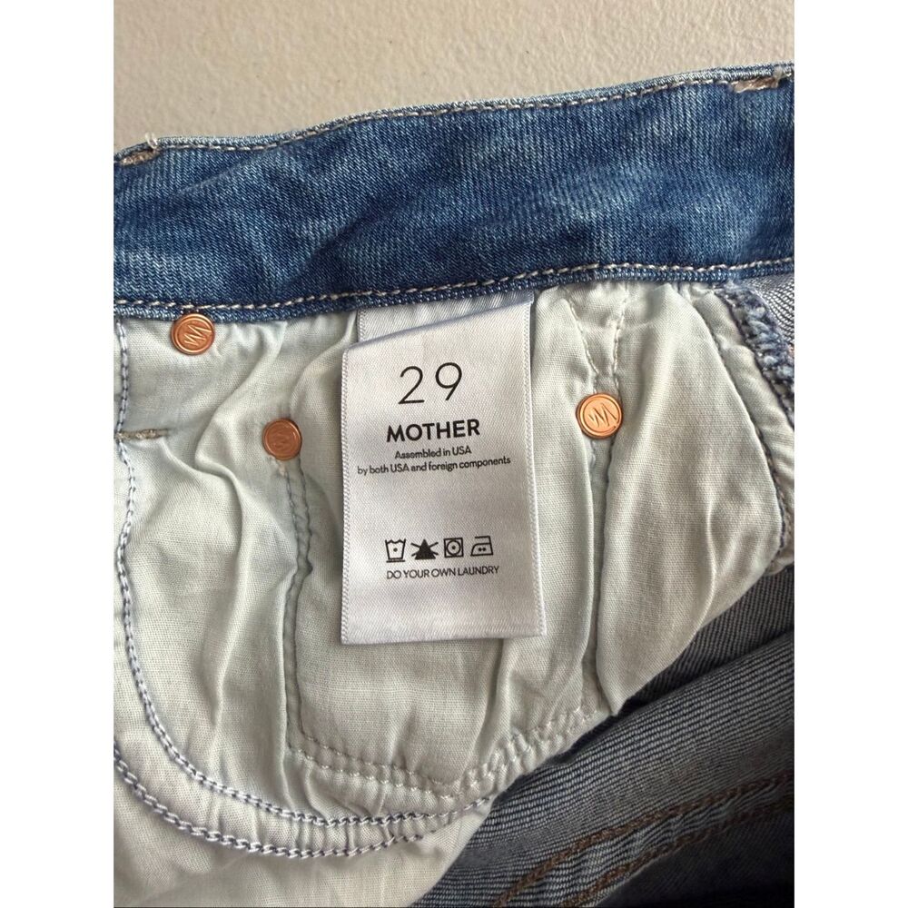 Mother Lil Roller Fray Cutoff Denim Jean Shorts 29 - Picture 4 of 5